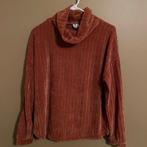 Cato Rust Velvet Sweater